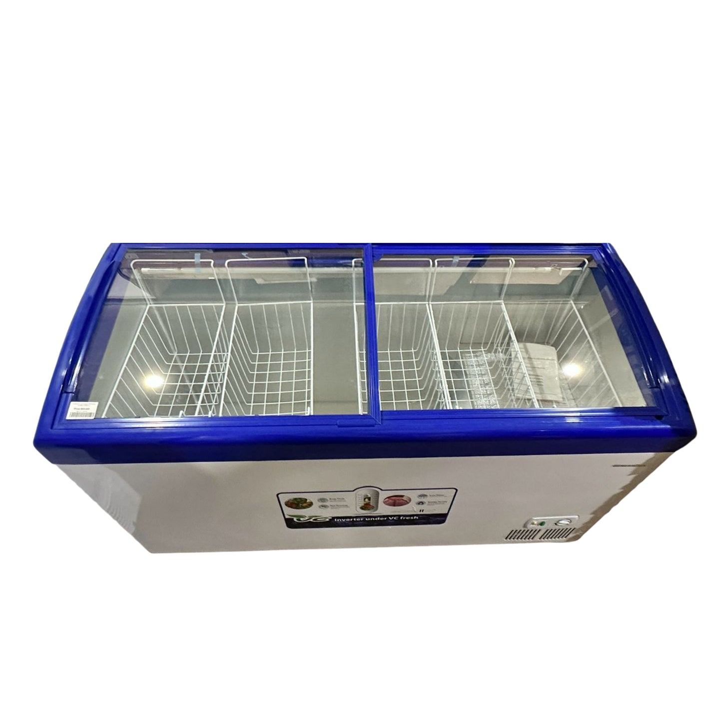 Generallux, glass chest Freezer XL Inverter 140 cm 350L