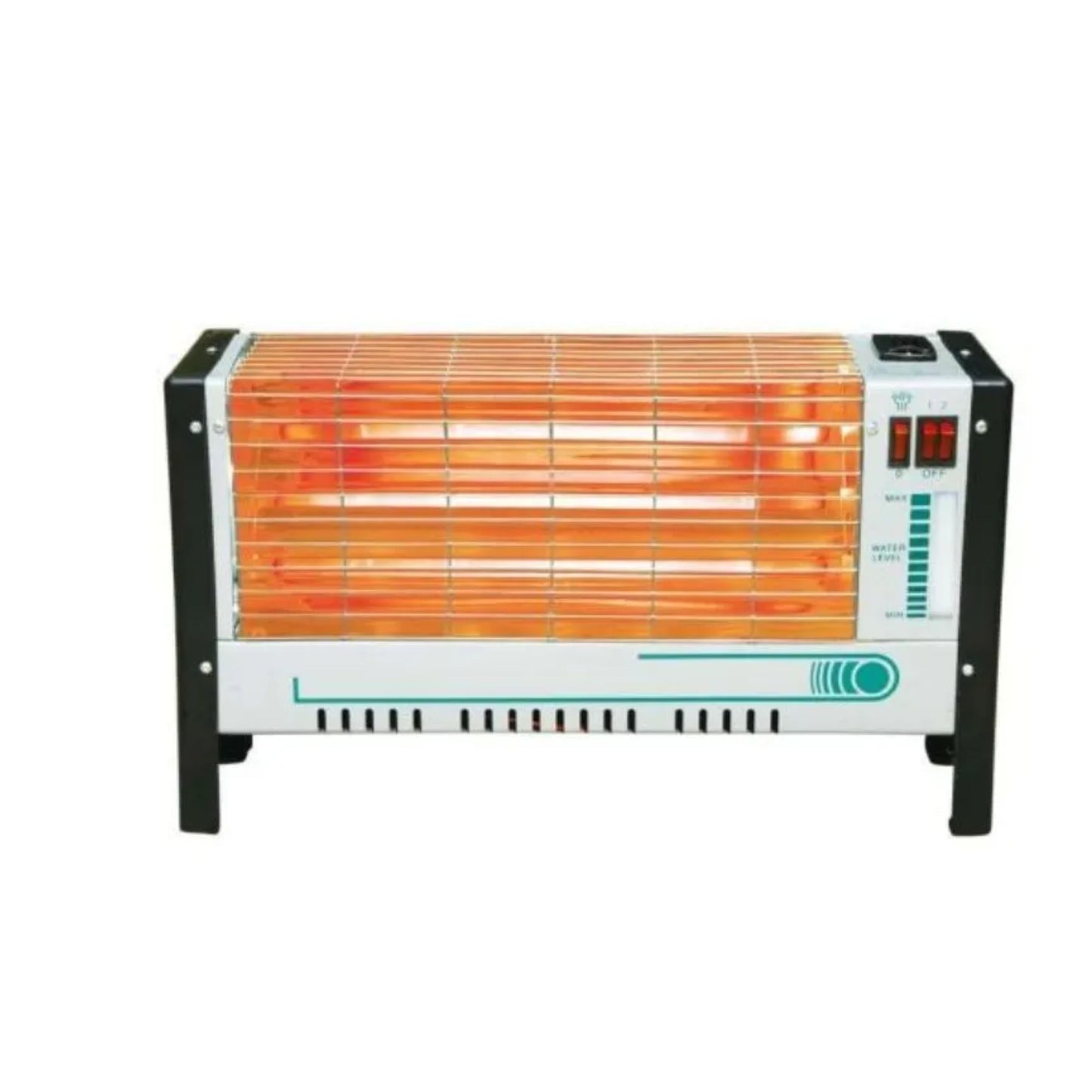 General Line – quartz heater with 2 heating settings 800W/1600W, radiant electric heat-wide angle heat reflectors