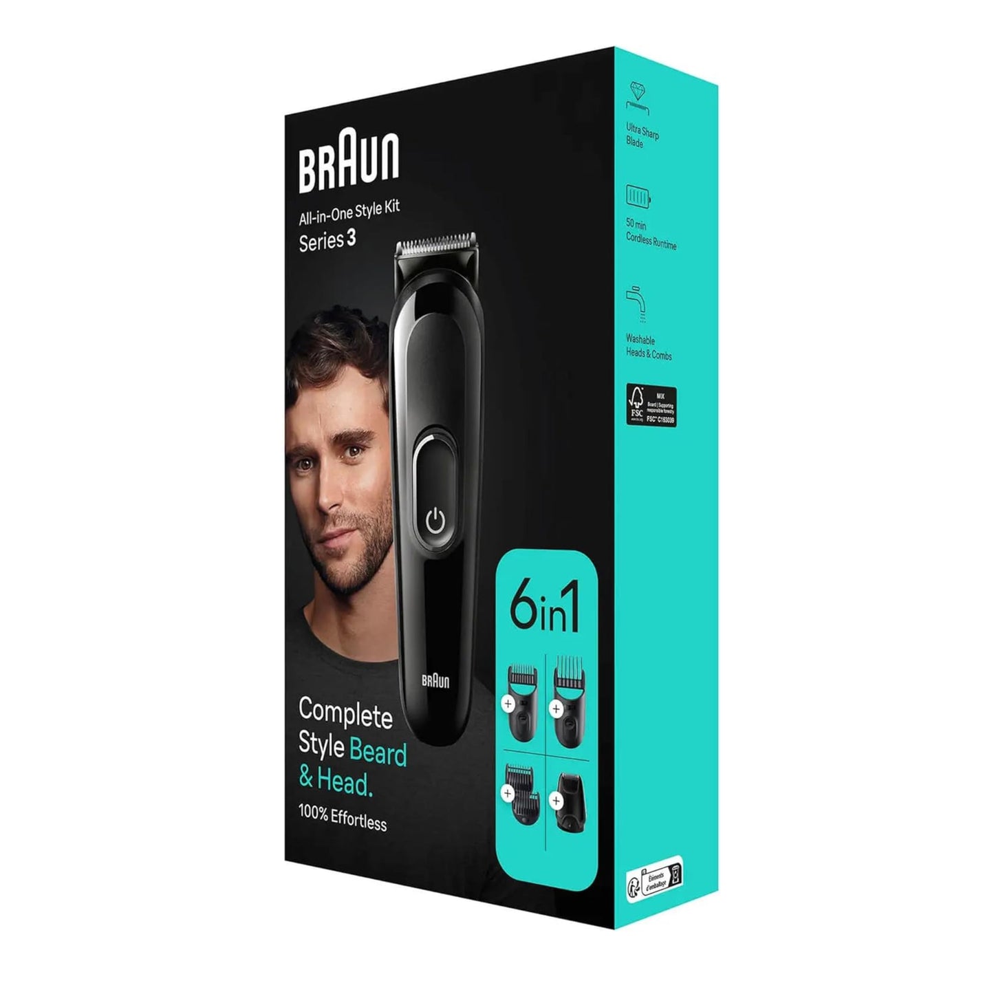 Braun All-In-One Style Kit Series 3 6-in-1 Kit for Beard, Hair & More