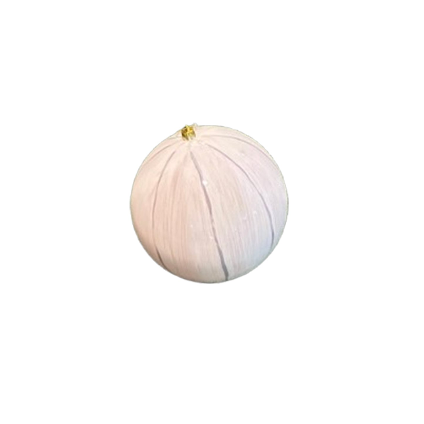 Glossy salmon color ball with wooden strips 15cm
