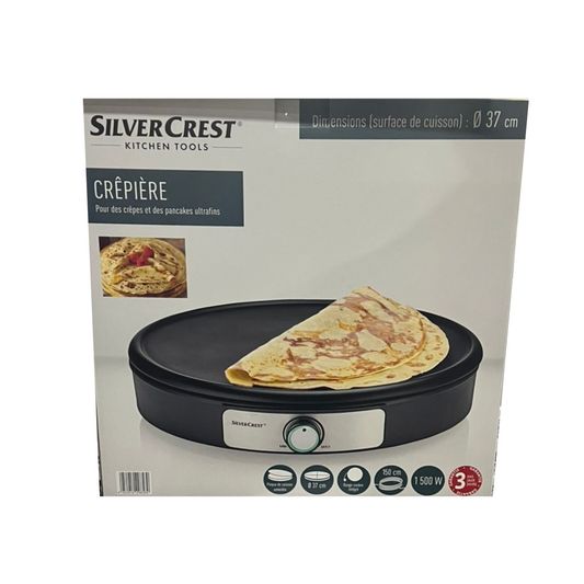 Silver crest Crepe Maker, pancake maker 1500W - 38 cm