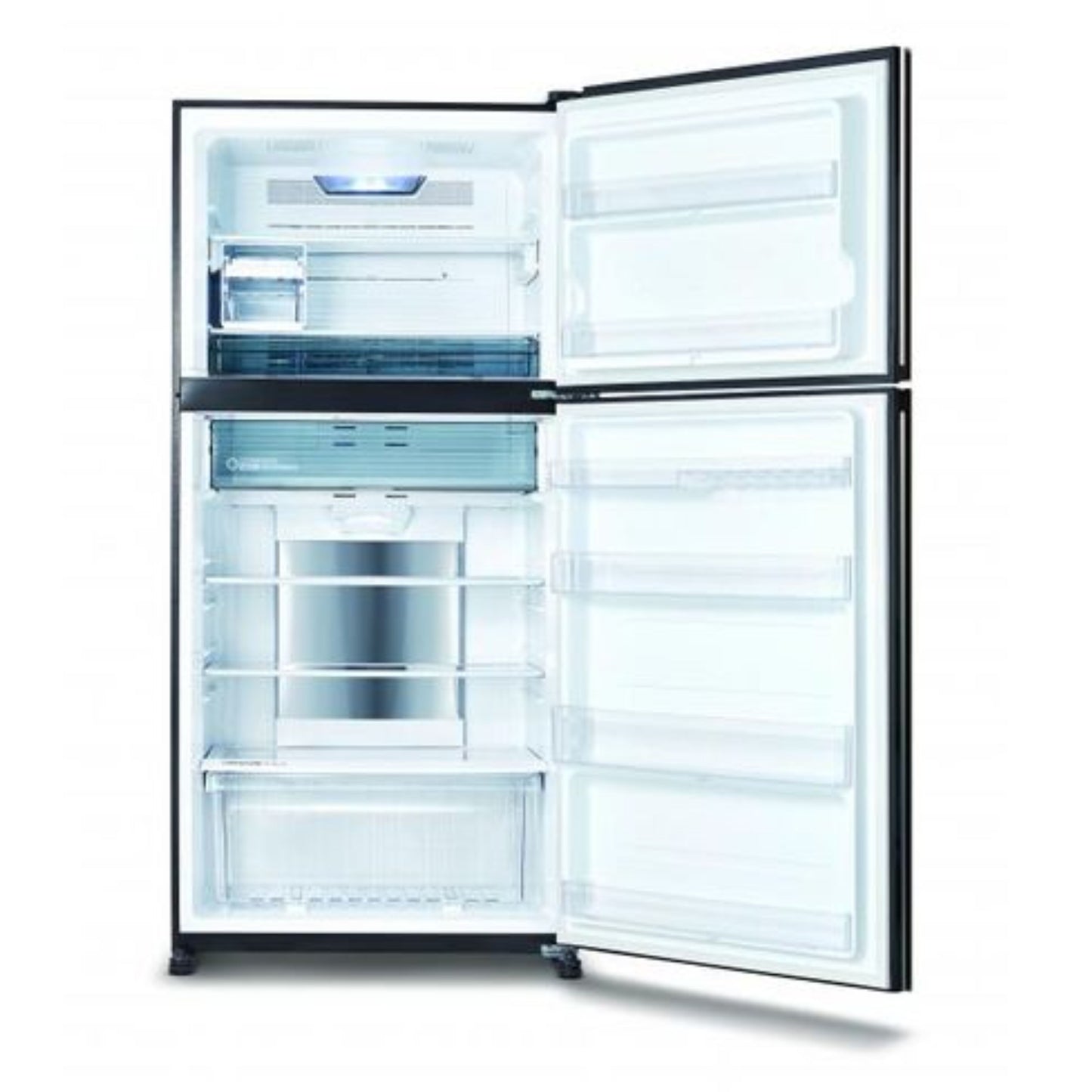 Sharp Double Door Refrigerator, ,Inox Silver,  - 178 cm