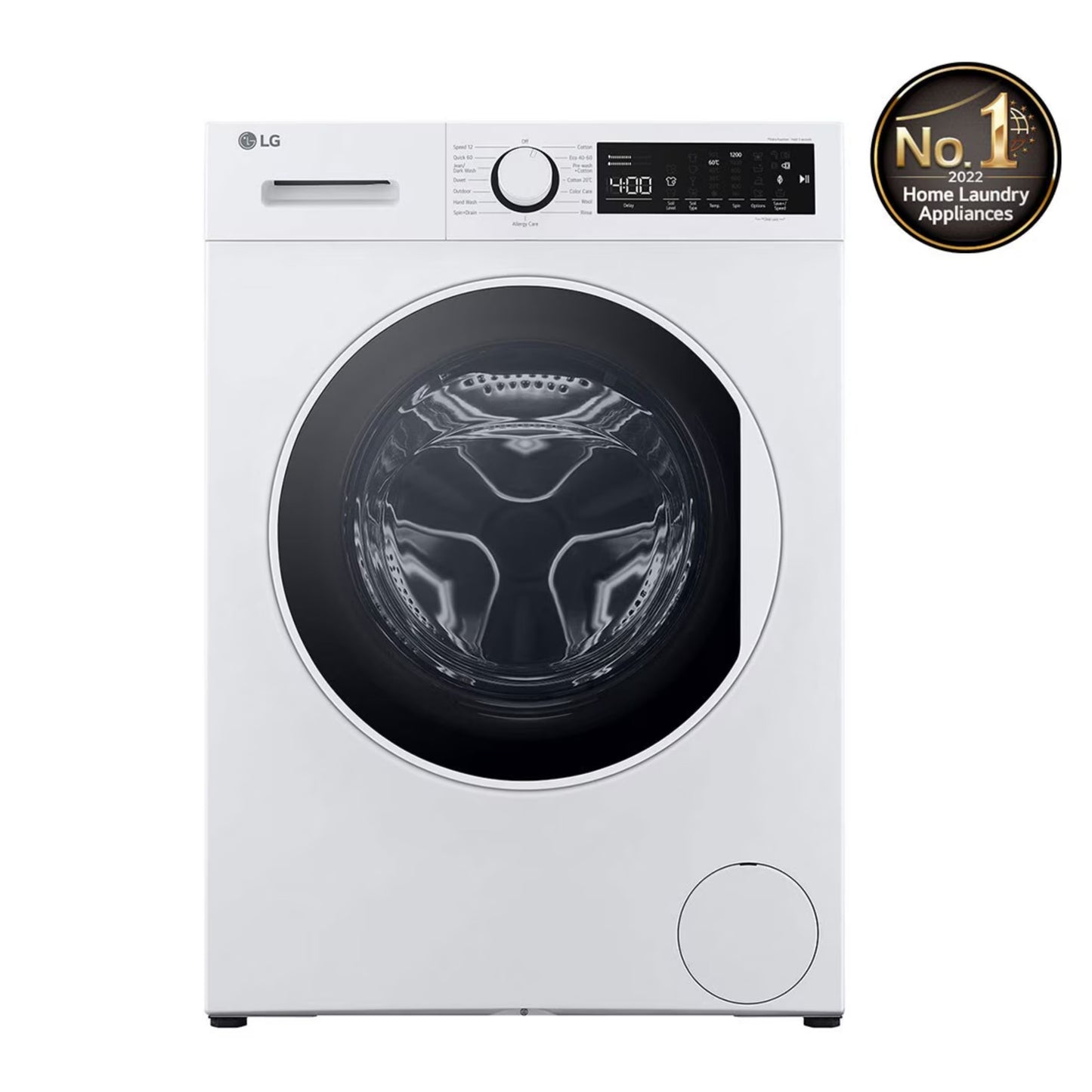 LG Front Load Washing Machine with Stain Care and Allergy Care Cycles, 8kg White Color