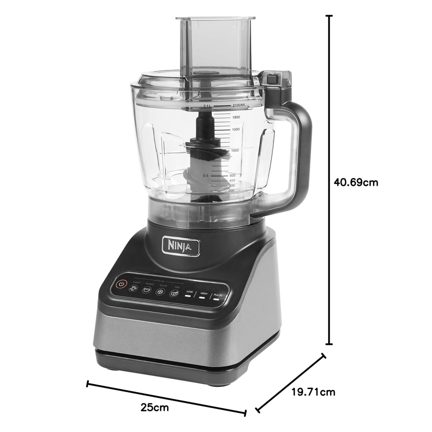Ninja Food Processor with 4 Automatic Programs - Black