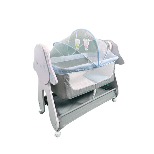 wooden moveable Crib With music and mosquito net (Copy)
