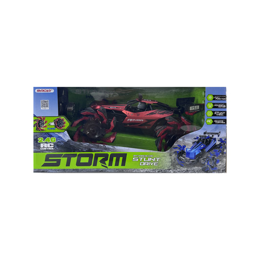 Off Road RC Car STUNT DRIVE 2 Mode 2.4Ghz Full Function Movement With Remote Control Red & Black
