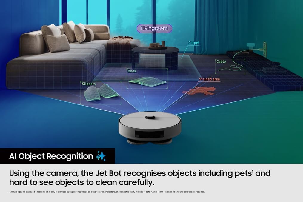 Samsung Bespoke Jet Bot Combo AI+ 3-in-1 Cleaning Robot Vacuum Cleaner