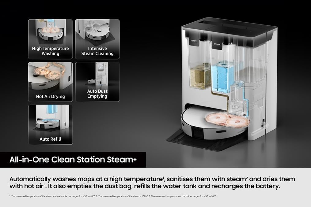 Samsung Bespoke Jet Bot Combo AI+ 3-in-1 Cleaning Robot Vacuum Cleaner