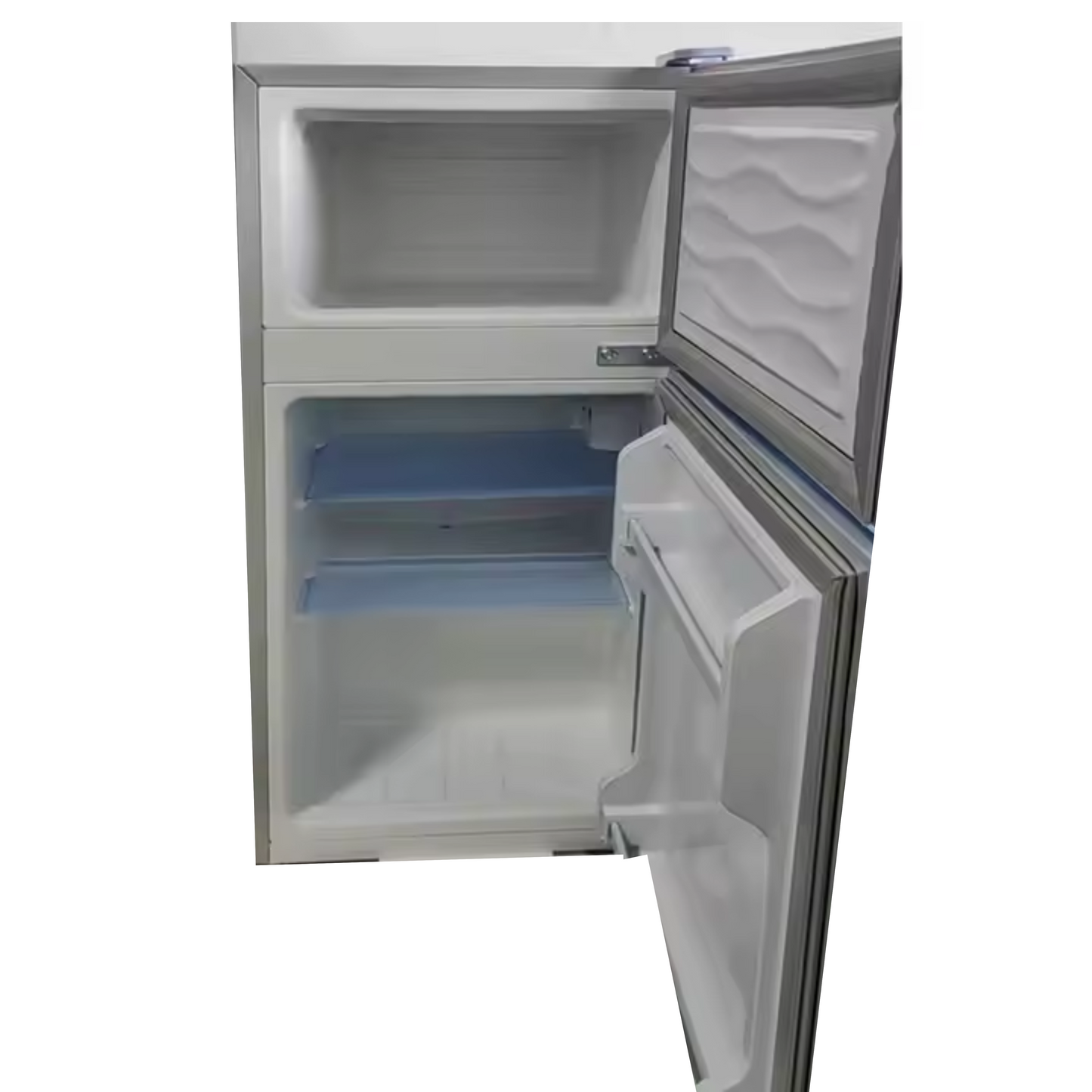 AGA Counter Fridge Freezer - 100L Free Standing Fridge Freezer - with LED Light - Removable Shelves - Adjustable Thermostats and Legs  88.5cm  - White