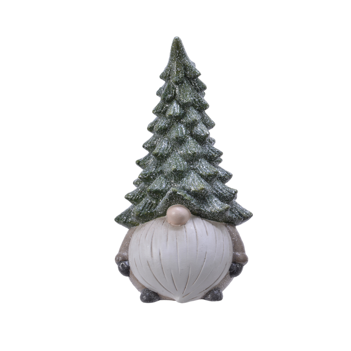 Gnome terracotta with glitter tree hat 1pc - 30cm