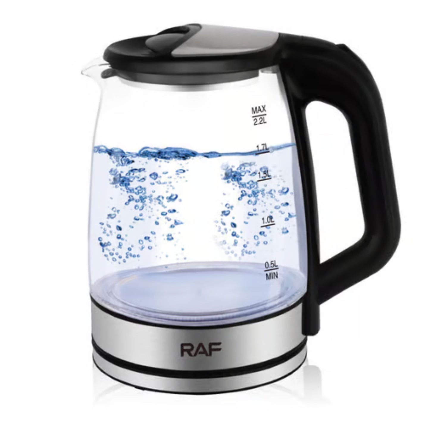 RAF glass and stainless  borosilicate  2000W 2L