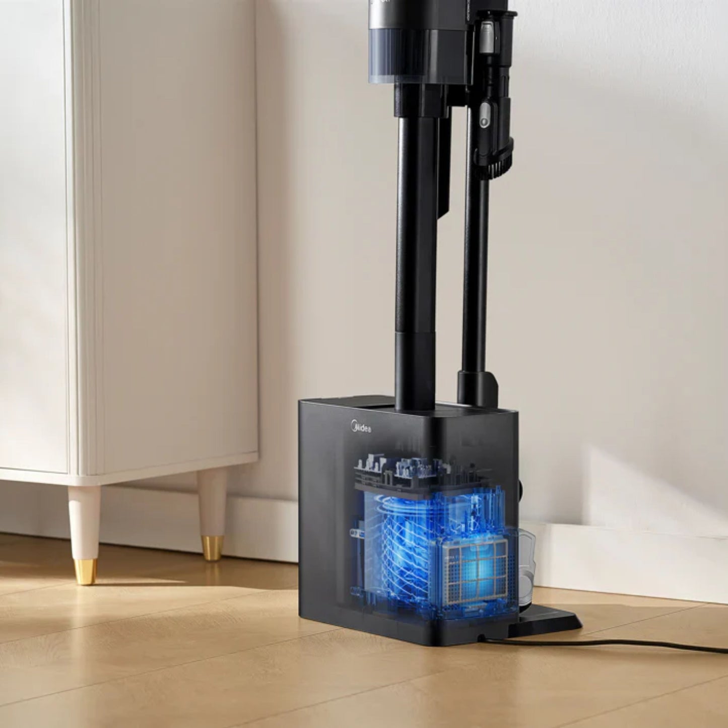 Midea Station rechargeable Vacuum Cleaner | P8 Plus  | Handstick 2in1 | 25.9 V | Operating time (max) 60 min | Black
