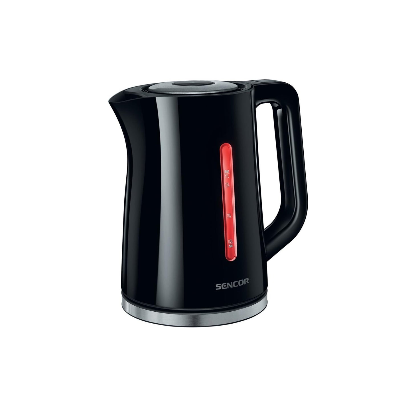 Electric Kettle - 1.7 Liter, Digital Temp. Control, Led, Black