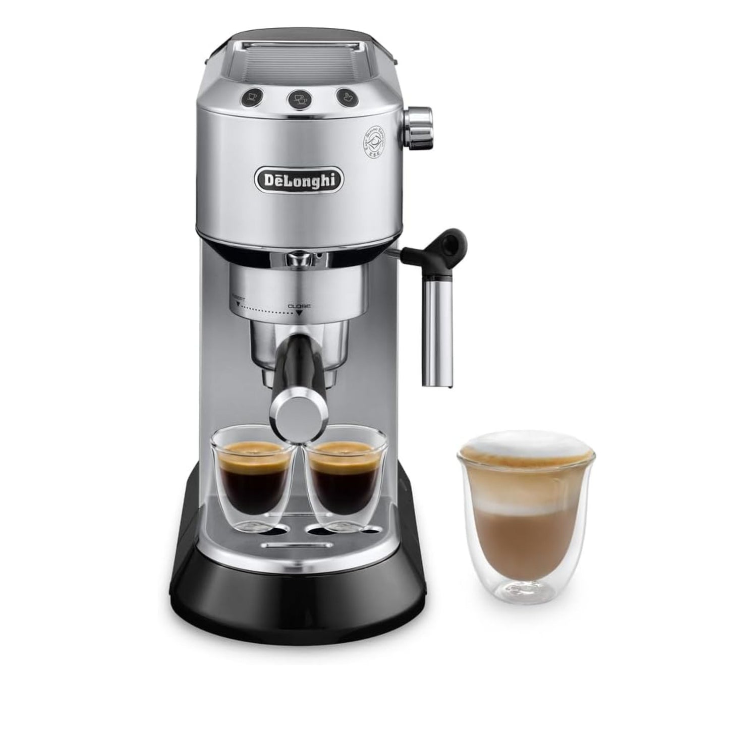 Delonghi Dedica Style Pump Espresso Coffee Machine - Stainless steel