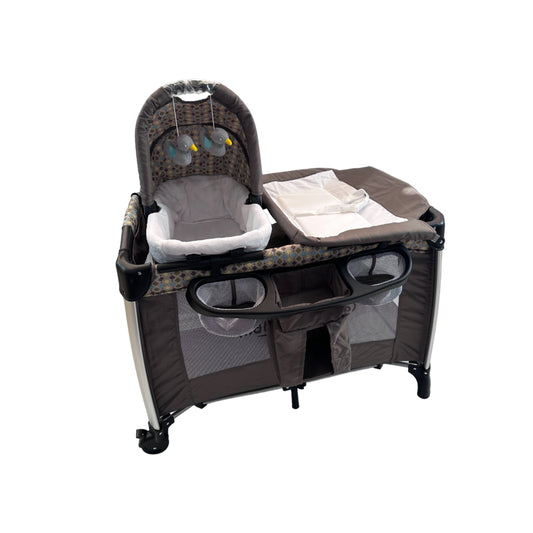 Multifunction Crib olive grey moveable