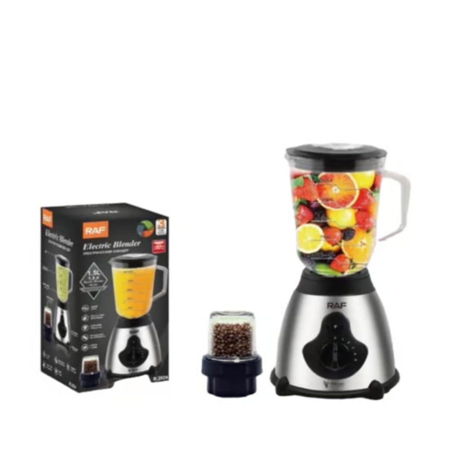 Raf stainless 3 in 1 Strong Power Electric Blender  1000W -  1.5L