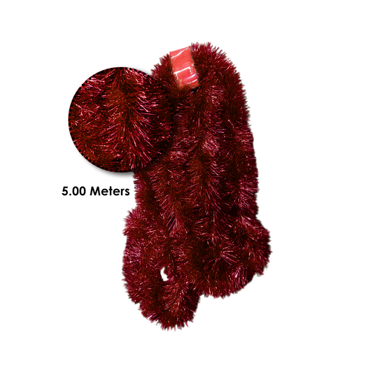 burgundy Christmas garland 5 meters