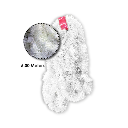 white Christmas garland 5 meters
