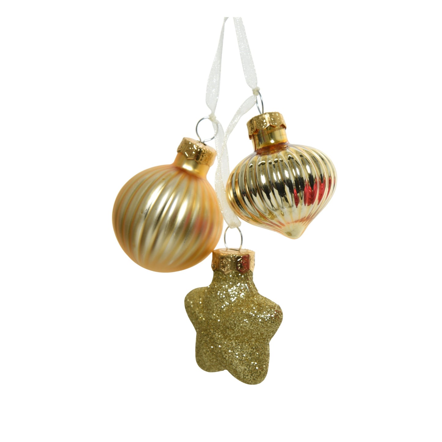 Figure glass shiny,matt,glitter mix - Gold