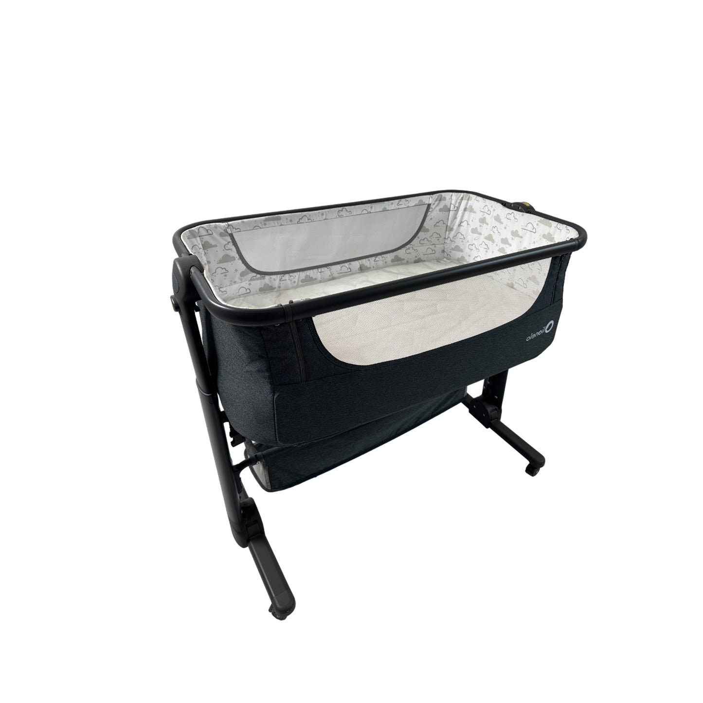 Baby Crib dark Grey adjustable and moveable