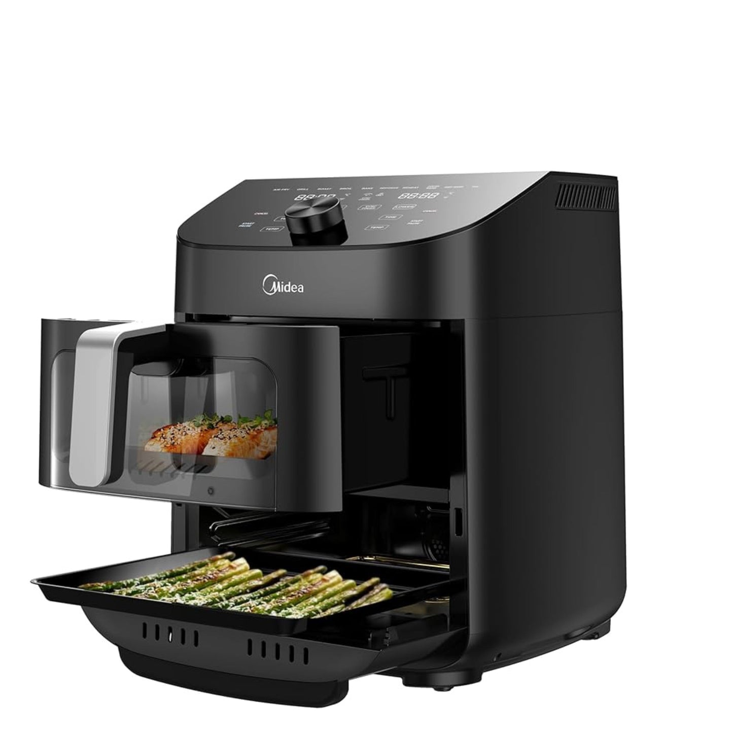 Midea Smart Air Fryer With Digital Touch Control, 11L Capacity With 2 Cooking Zone