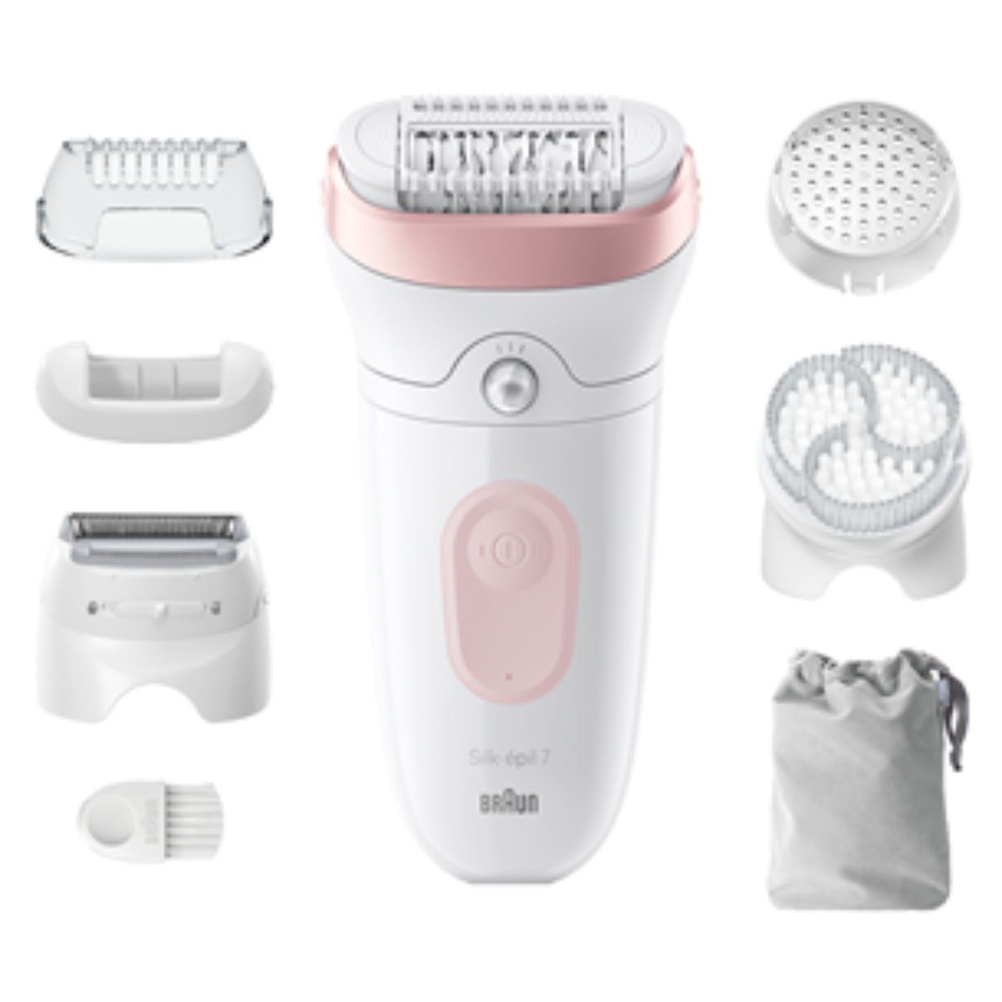 Braun Silk epil 7, Wet & Dry, white/pink - Epilator