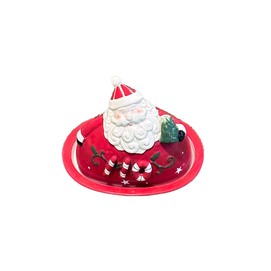 Christmas porcelain pate with cover - 25cm