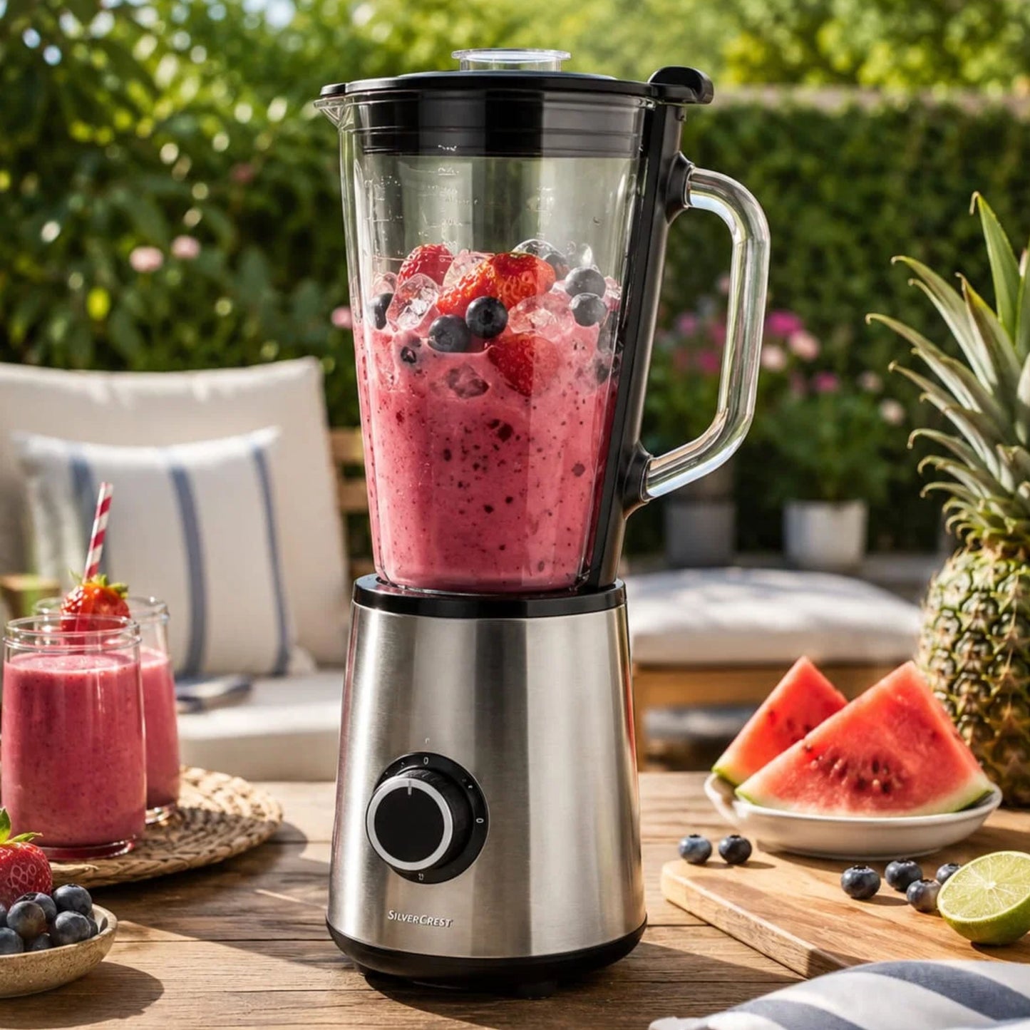 SilverCrest Glass Jar Blender ice crusher - 600W