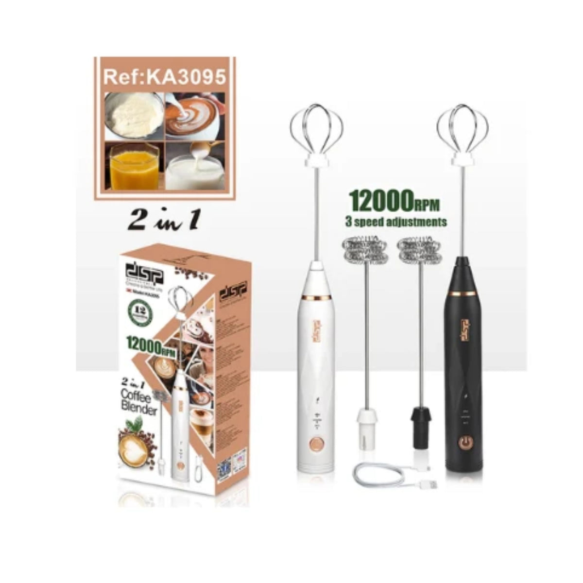 DSP , 2 In 1 Coffee Blender 1200mah