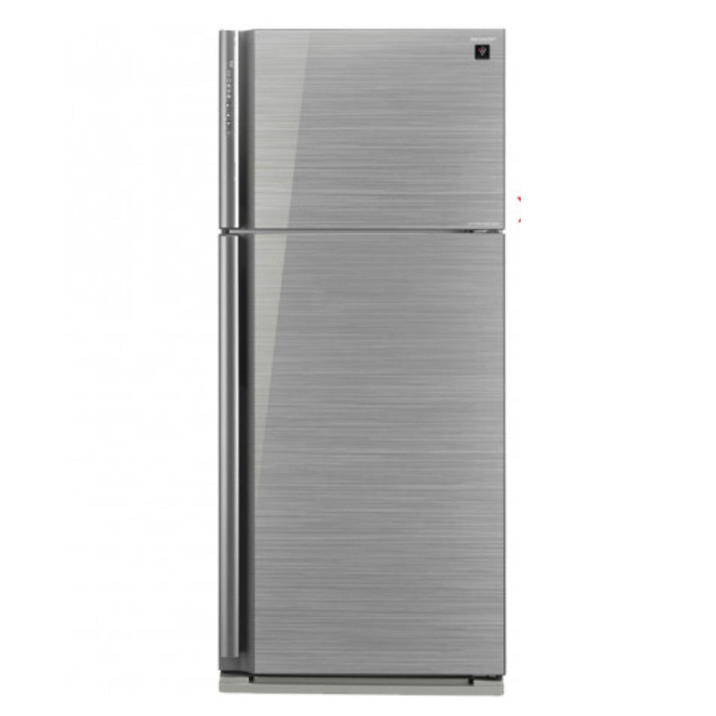 Grey Sharp Fridge Stainless Steel 175 cm Height with buttons - 650L with buttons