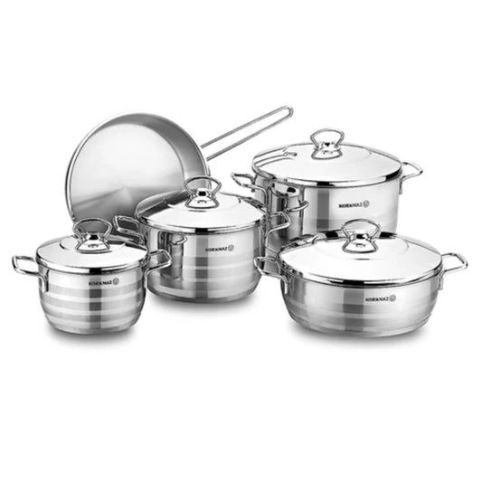 Korkmaz Astra Cookware Set of 9 Pieces