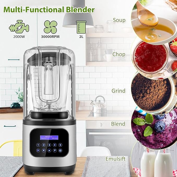 Blender Industrial  Food Blender 2000W - 2 L