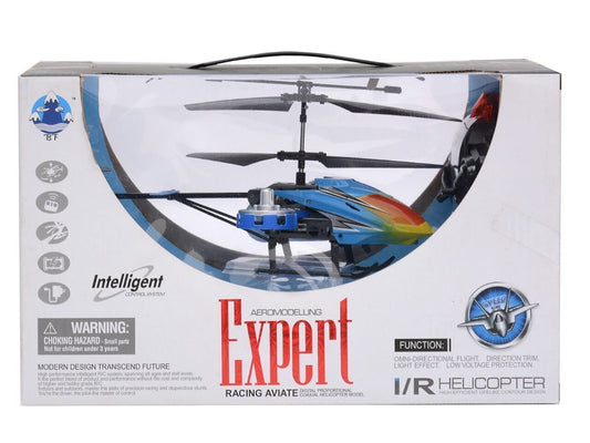 Blue Magicwand Expert Rainbow 2-Channel Radio Remote Controlled Helicopter
