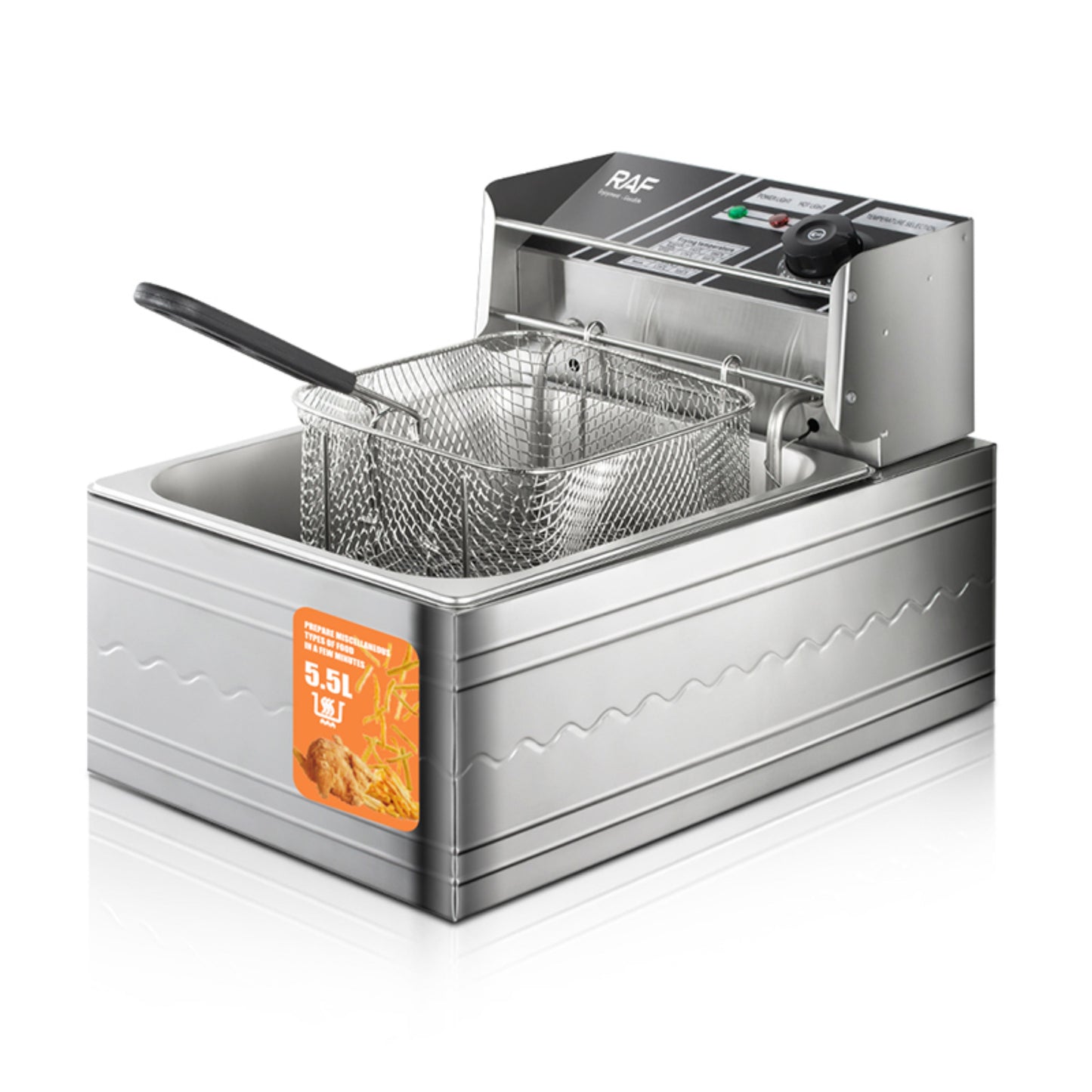 RAF Electric Deep Air Fryer 2500W 5.5L 49cm