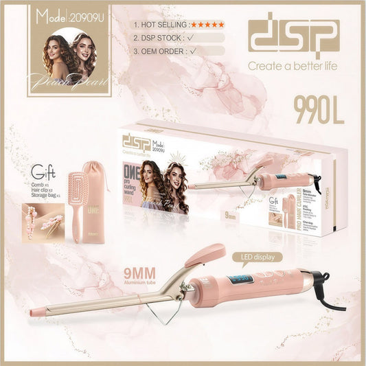 DSP Hair Curler - Peach Pearl Series Model 9mm