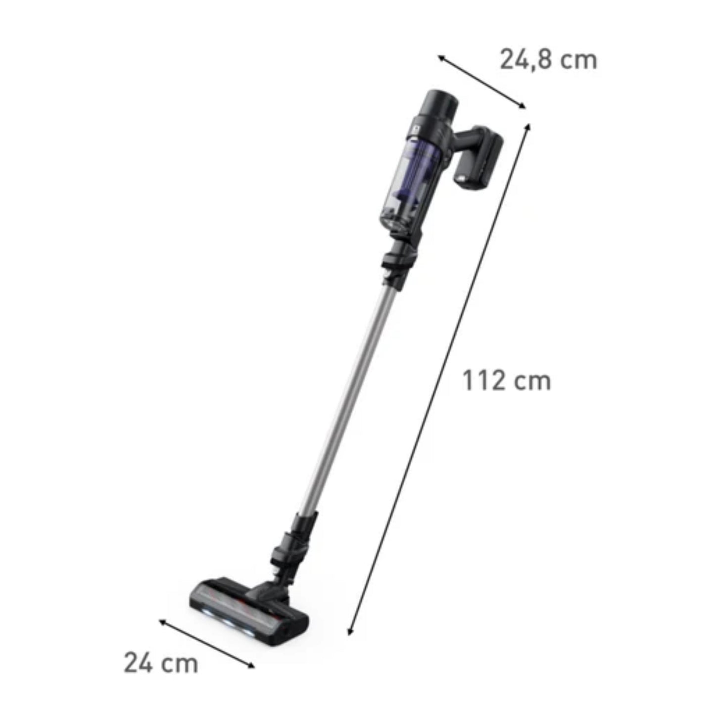 Handstick Vacuum Cleaner, 140W, 0.55L Dust Box Capacity, 2.7kg, Up to 45min Running Time