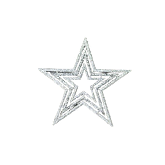 Star christmas ornaments Silver - 40cm