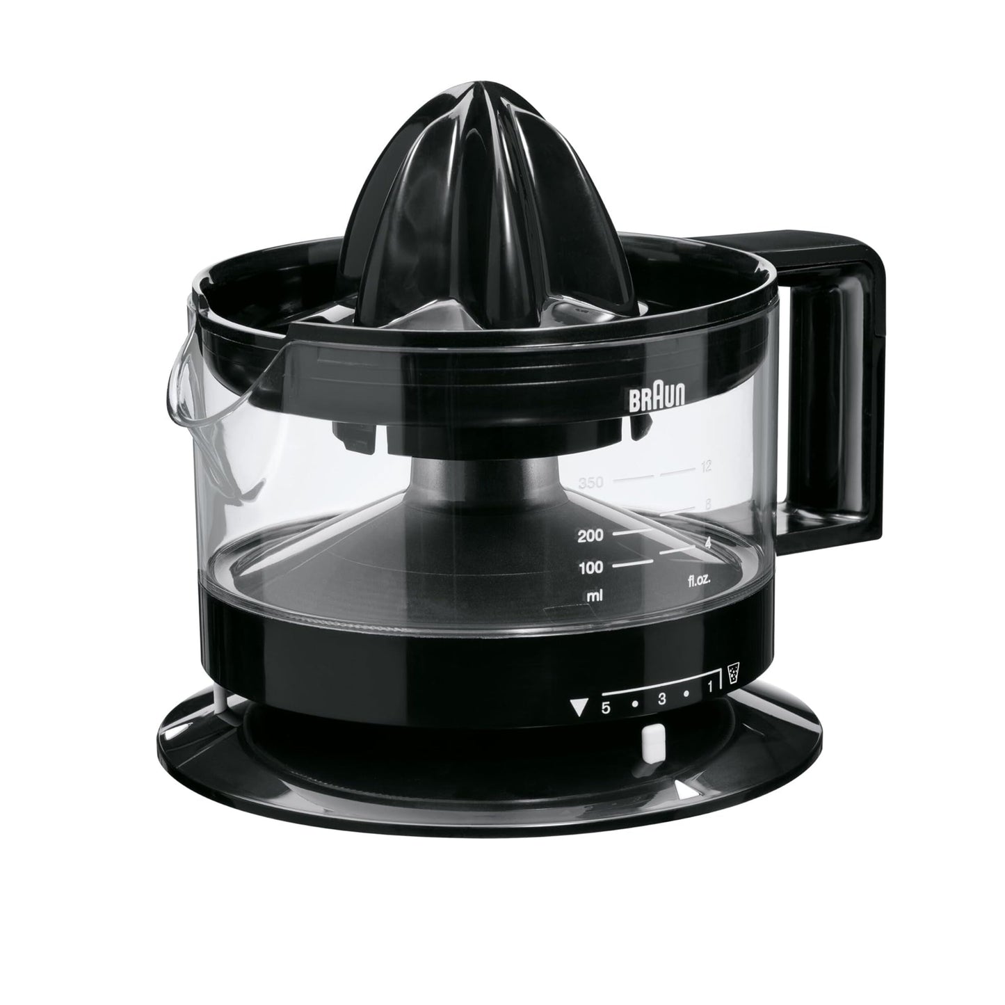 Braun Electric Citrus Press , Orange Juice, Lemon, Grapefruit, Bowl 500ml , 20 W, Black