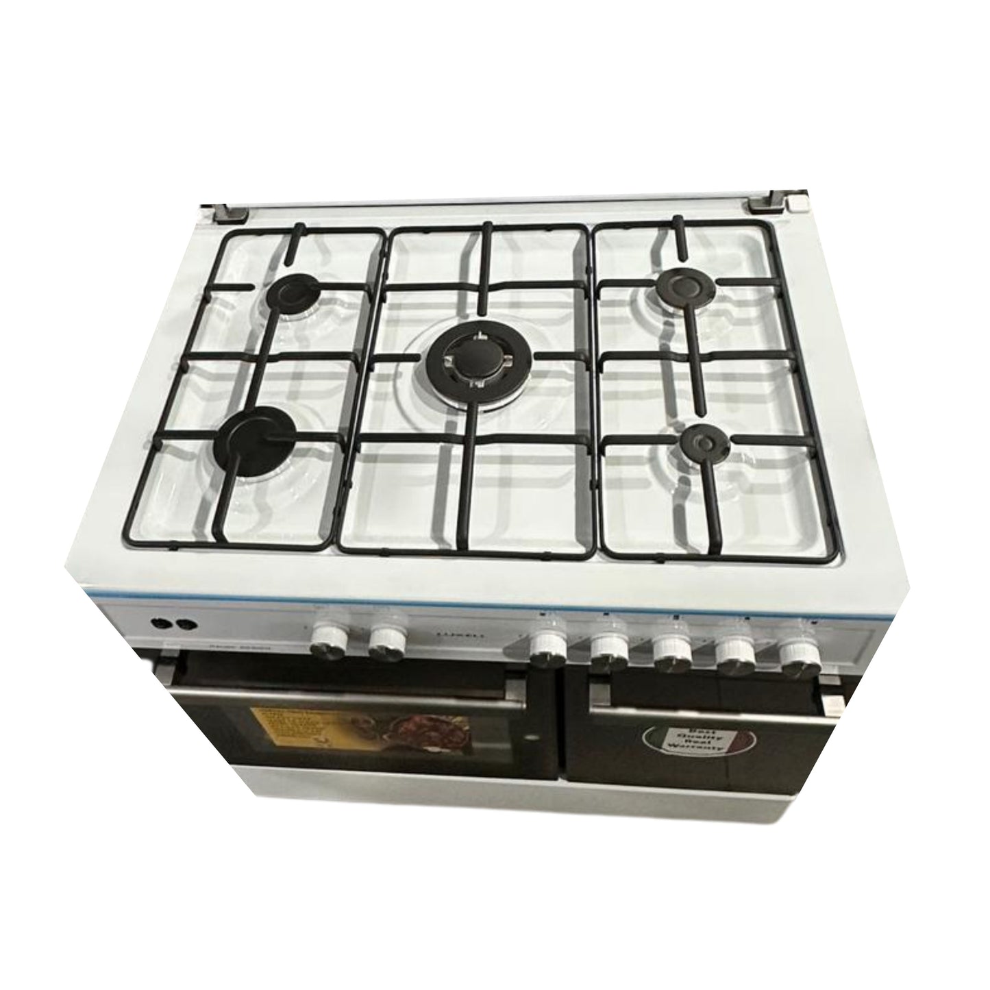 Luxell gas cooker 5 burners 2 Doors - White