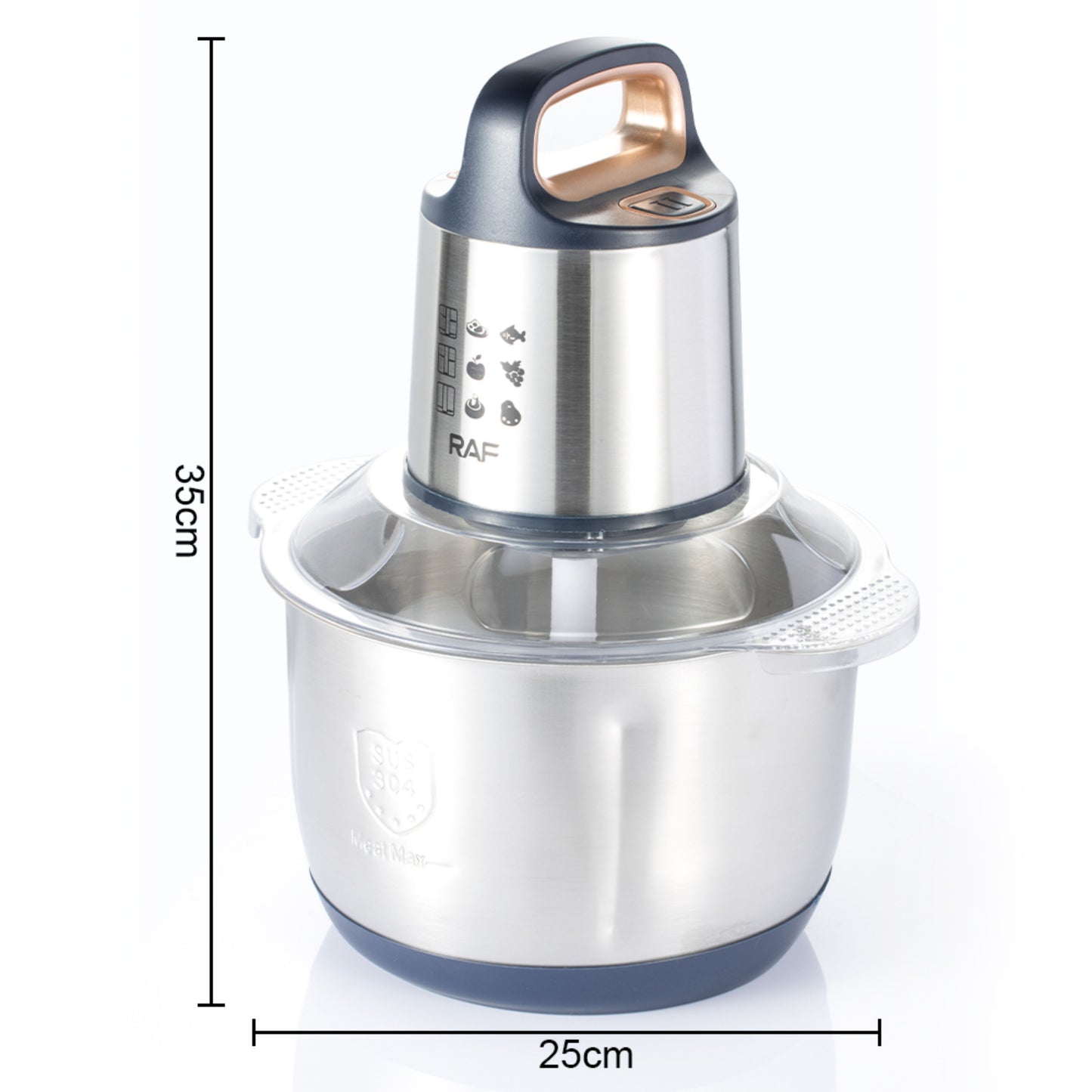 Stainless Steel Food Processor 5L Electric Meat Grinder Chopper 5L Food processor