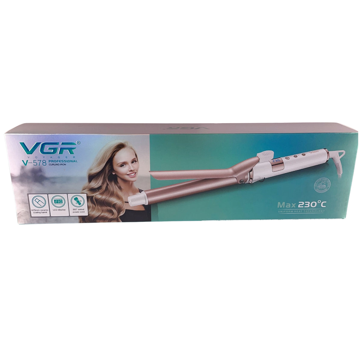 Vgr  2 in 1 Hair Straightener Hair Curler Straightener Professional Ceramic Glaze Hair Straightener