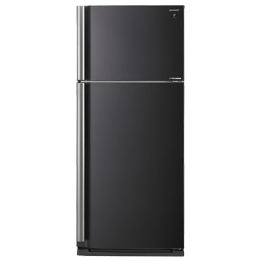 Sharp Refrigerator 692L - 185 cm -  mirror black with buttons