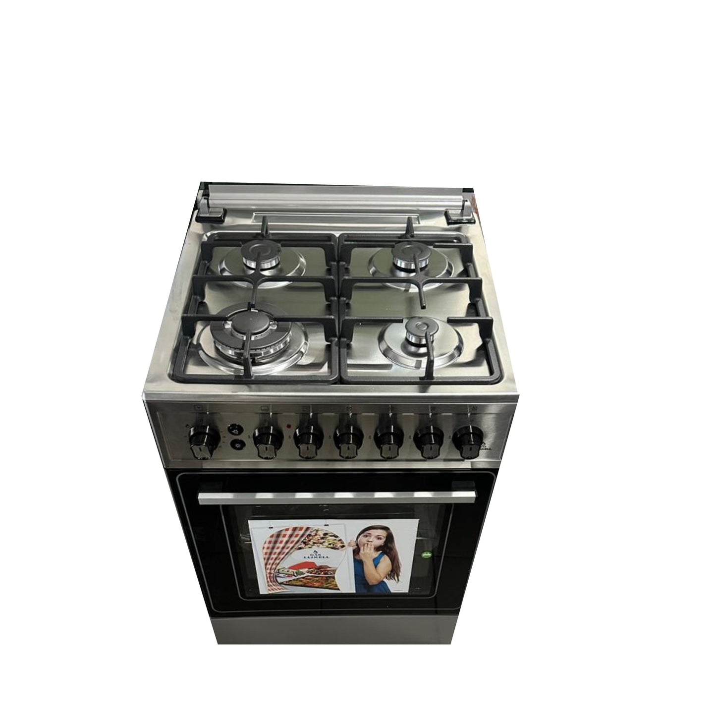 Luxell  Freestanding Gas Cooker  4 burners  1 Door - Silver