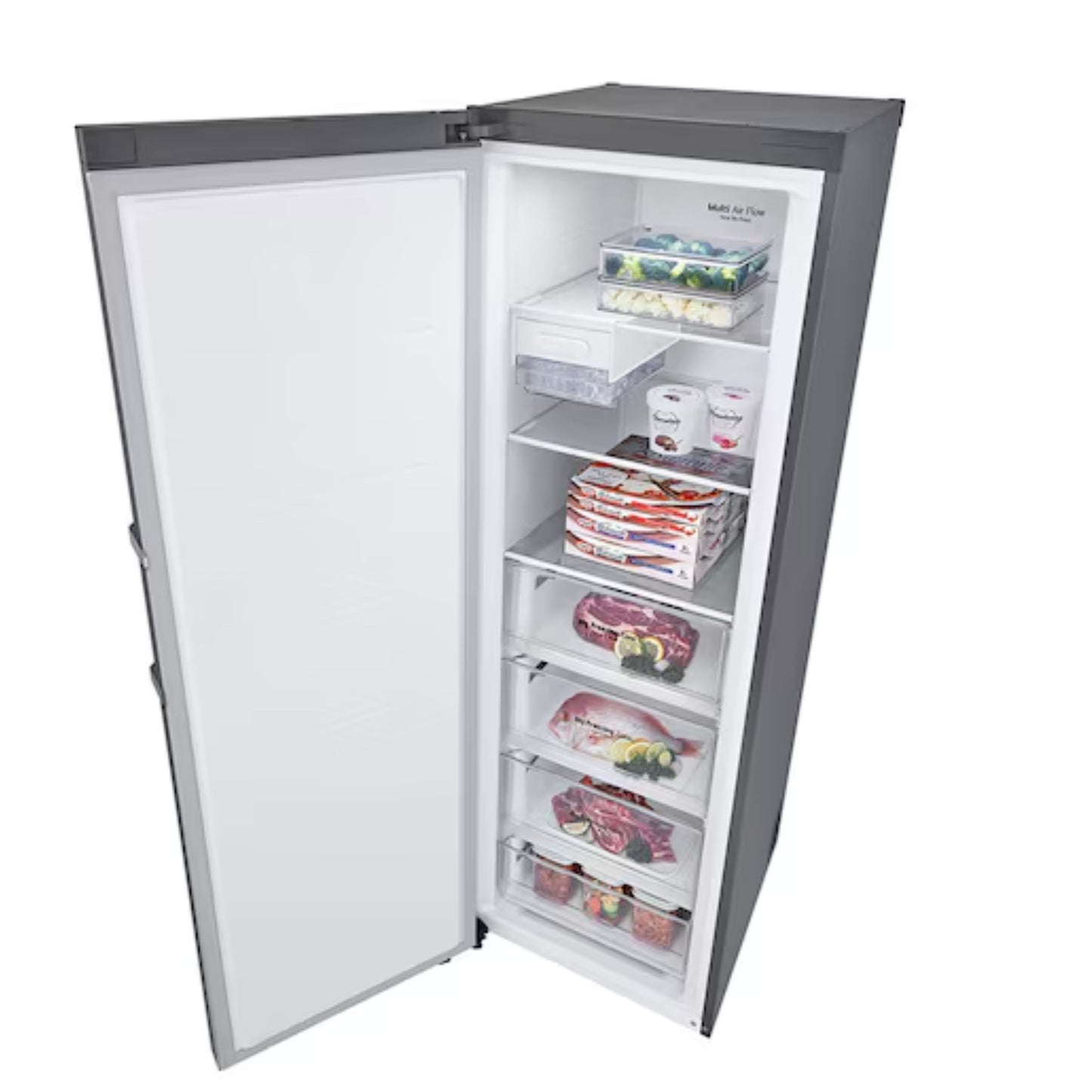 LG Twin Freezer, Smart Diagnosis™ 324L Silver - 186cm