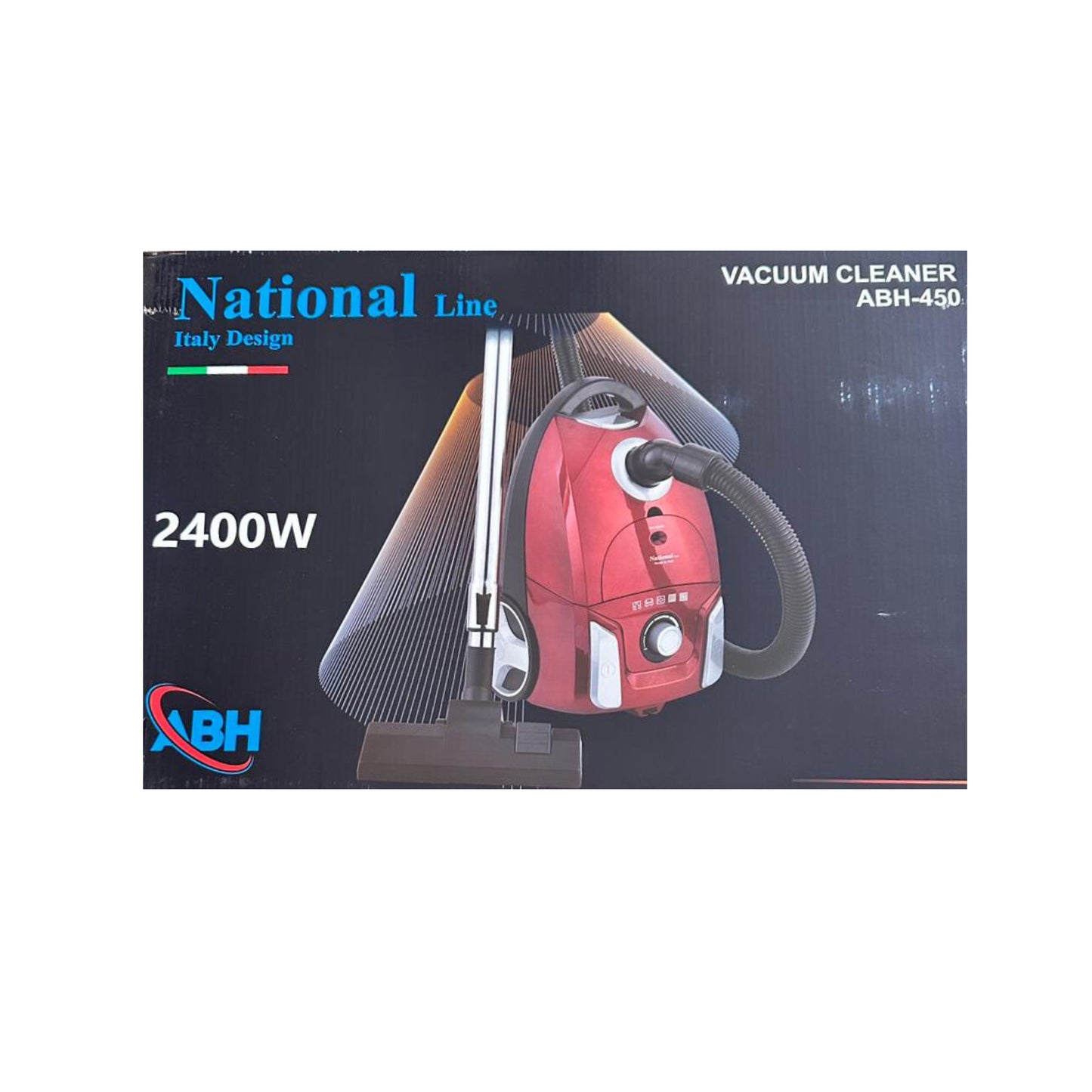 National Line Vacuum Cleaner Bagged Red 2400W , high suction power - Red