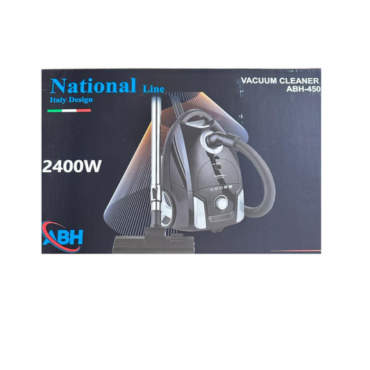 National Line Vacuum Cleaner Bagged Red 2400W , high suction power - Black