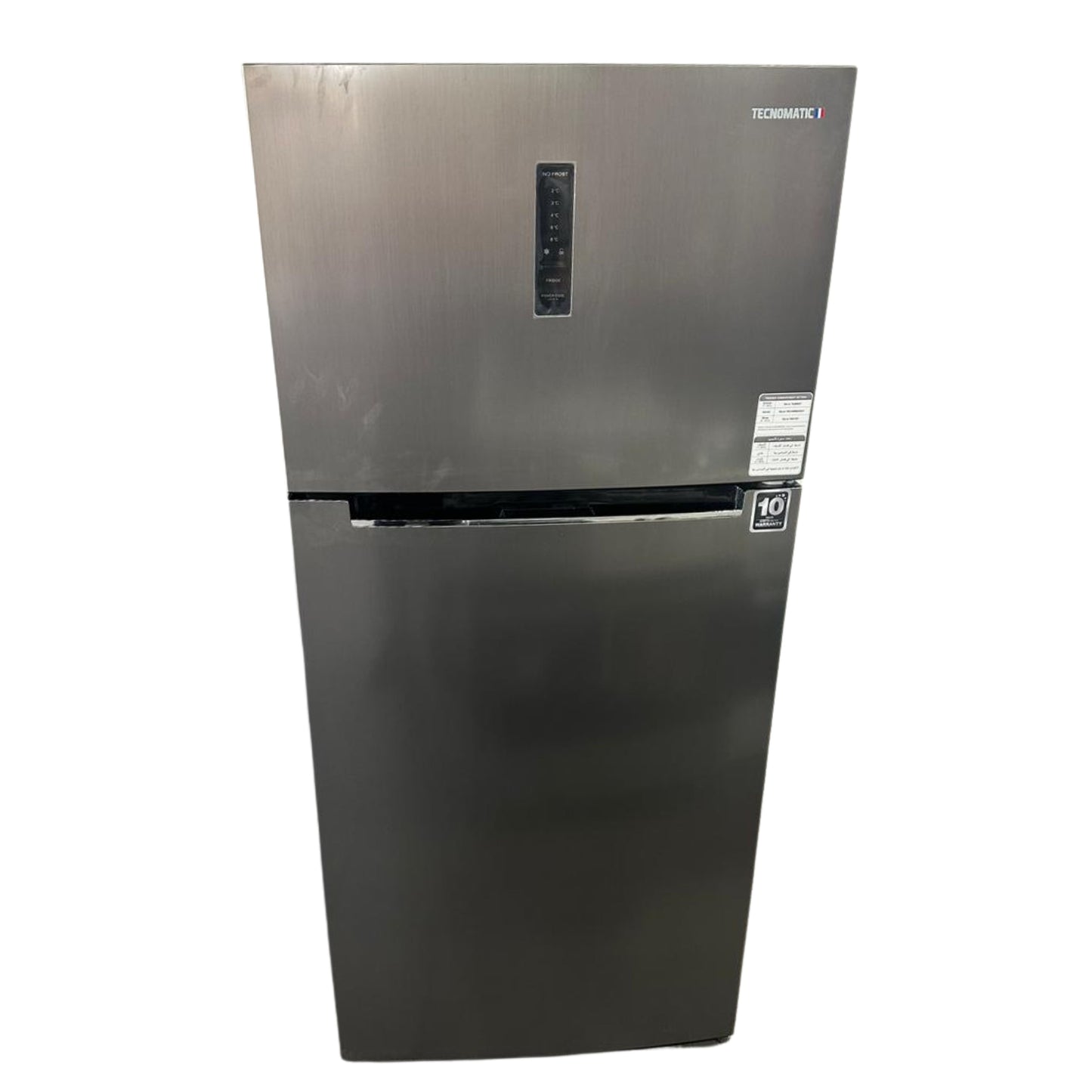 Tecnomatic Fridge Stainless Steel 180 cm Height - Silver