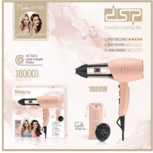 DSP , Hair Dryer 1800w 𝑷𝒆𝒂𝒄𝒉 𝑷𝒆𝒂𝒓𝒍 𝑺𝒆𝒓𝒊𝒆𝒔