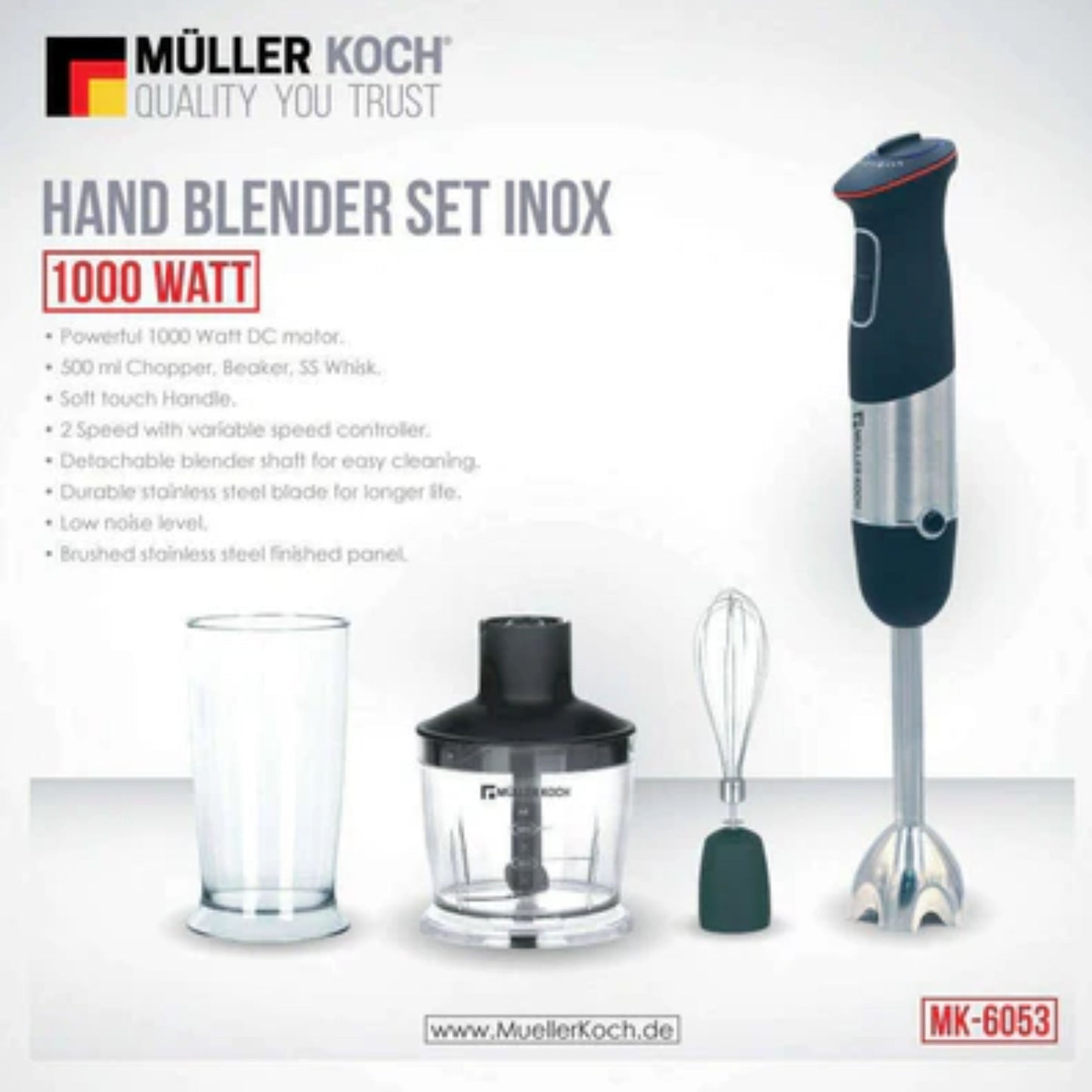 Hand Blender Set 4IN1 – 1000W