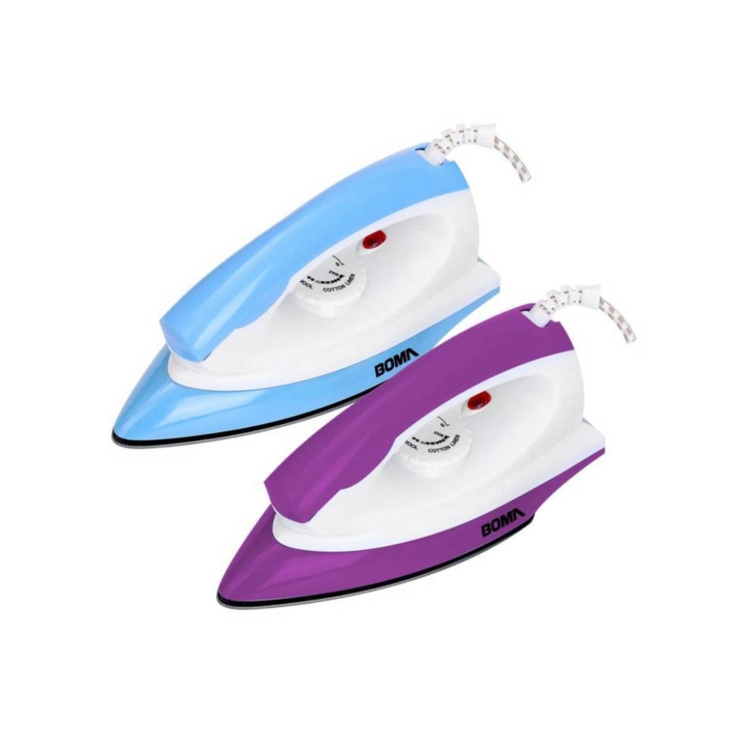 Boma Electric Dry Iron 1200W  BLUE - PINK